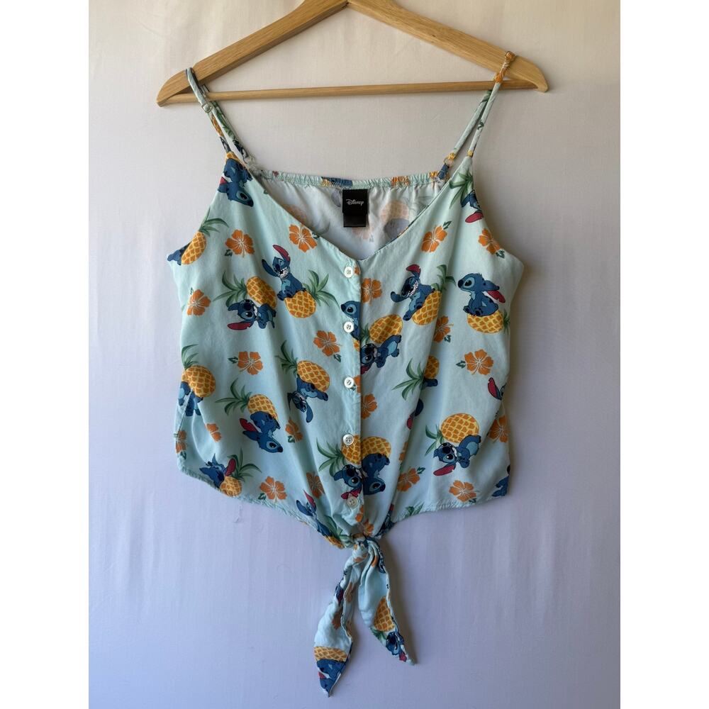 Disney‎ Stitch Hawaiian Tie Top